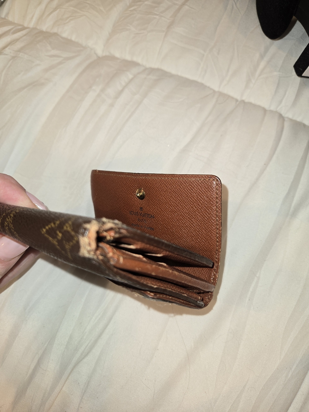 LOUIS VUITtON Brown Monogram Compact Wallet - Picture 8 of 12